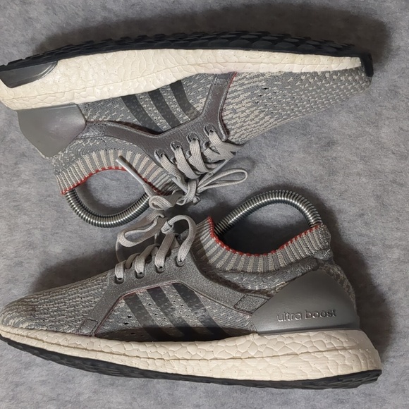 Adidas Ultraboost X Running grey/red women's Shoes size 6 - Picture 5 of 9